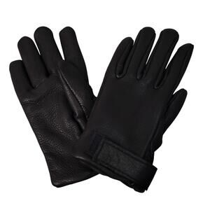 Vintage Sullivan Glove Company Women's Black Elkskin Leather Driving Gloves